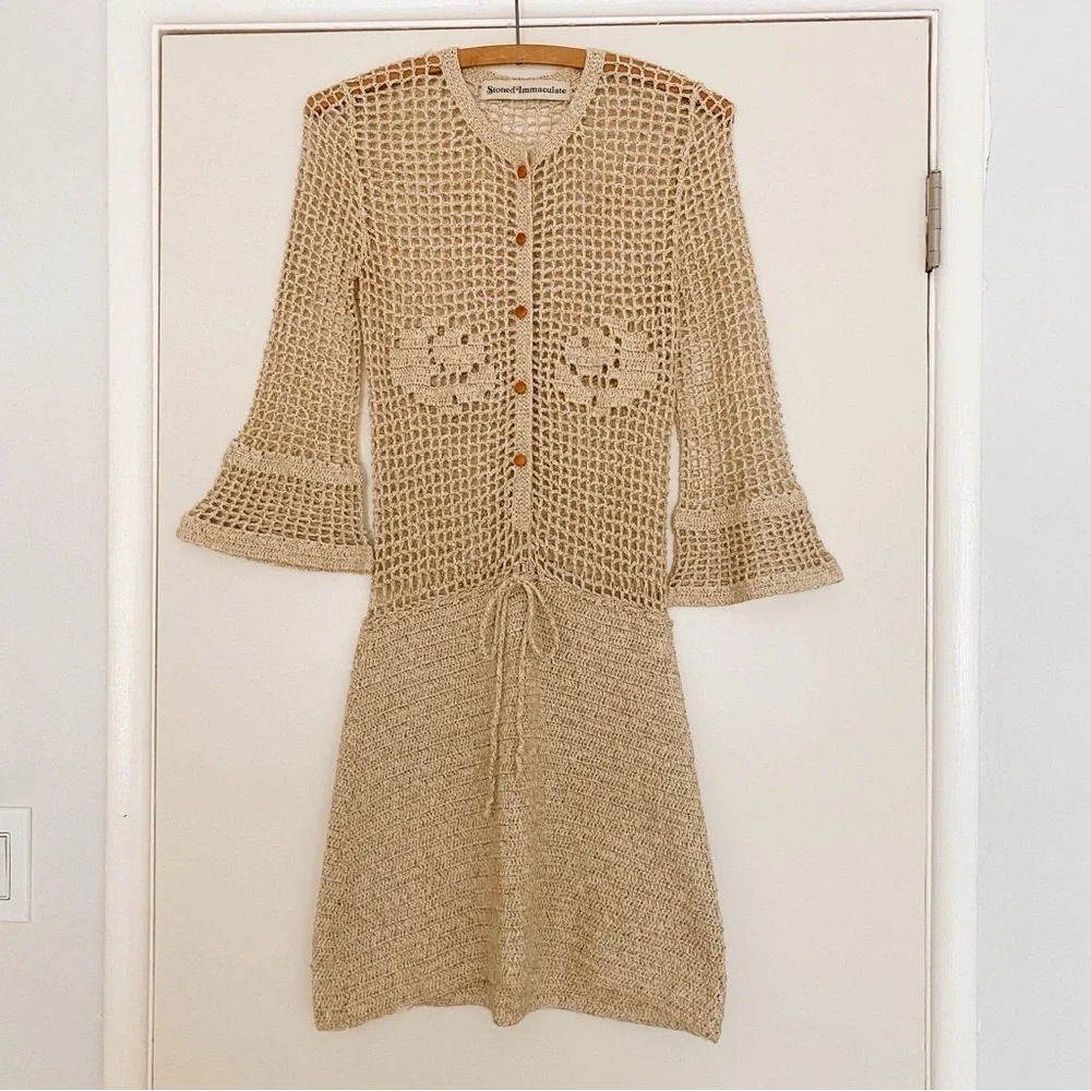 Stoned Immaculate Birkin Crochet Dress in XS, Like New - Picture 6 of 6